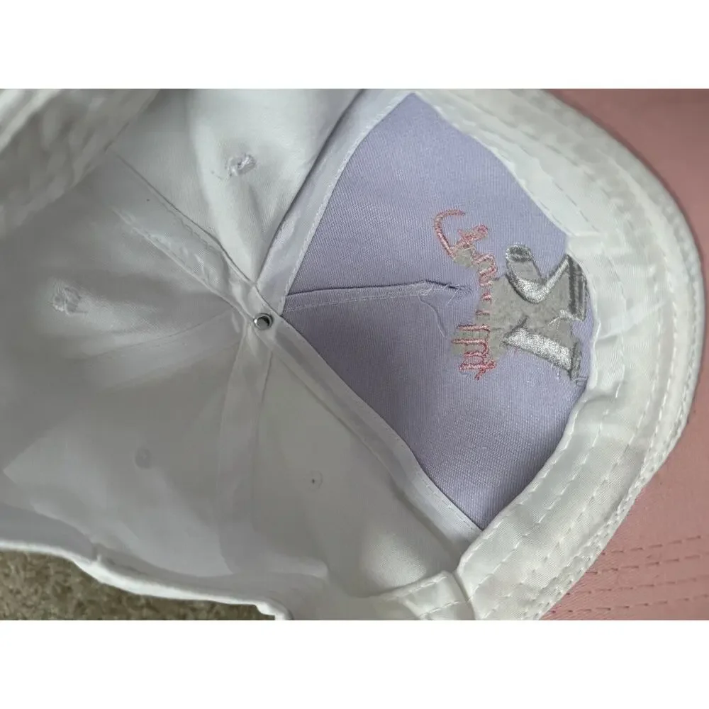 Finally 21 Birthday White/ Sparkling Pink Hood Hat & Sash Set Bundle Brand New